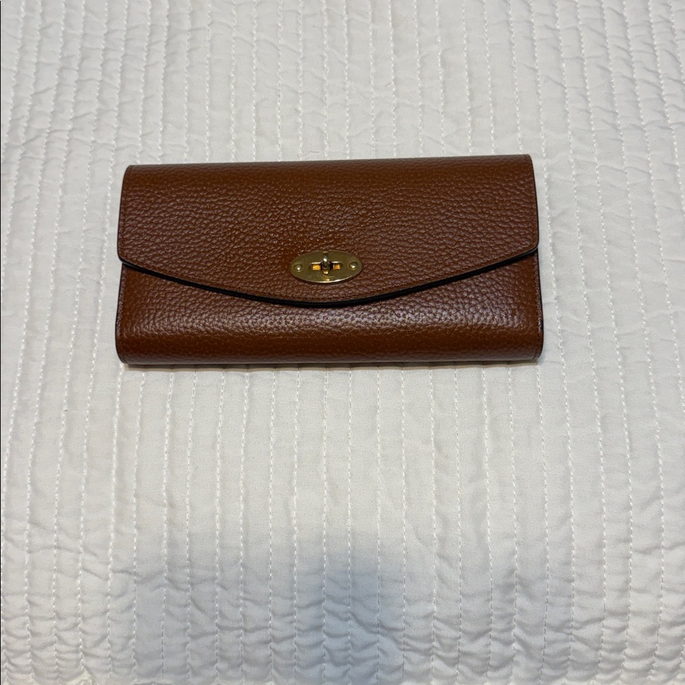 MULBERRY Darley Wallet Long Wallet - Brown Leather Women